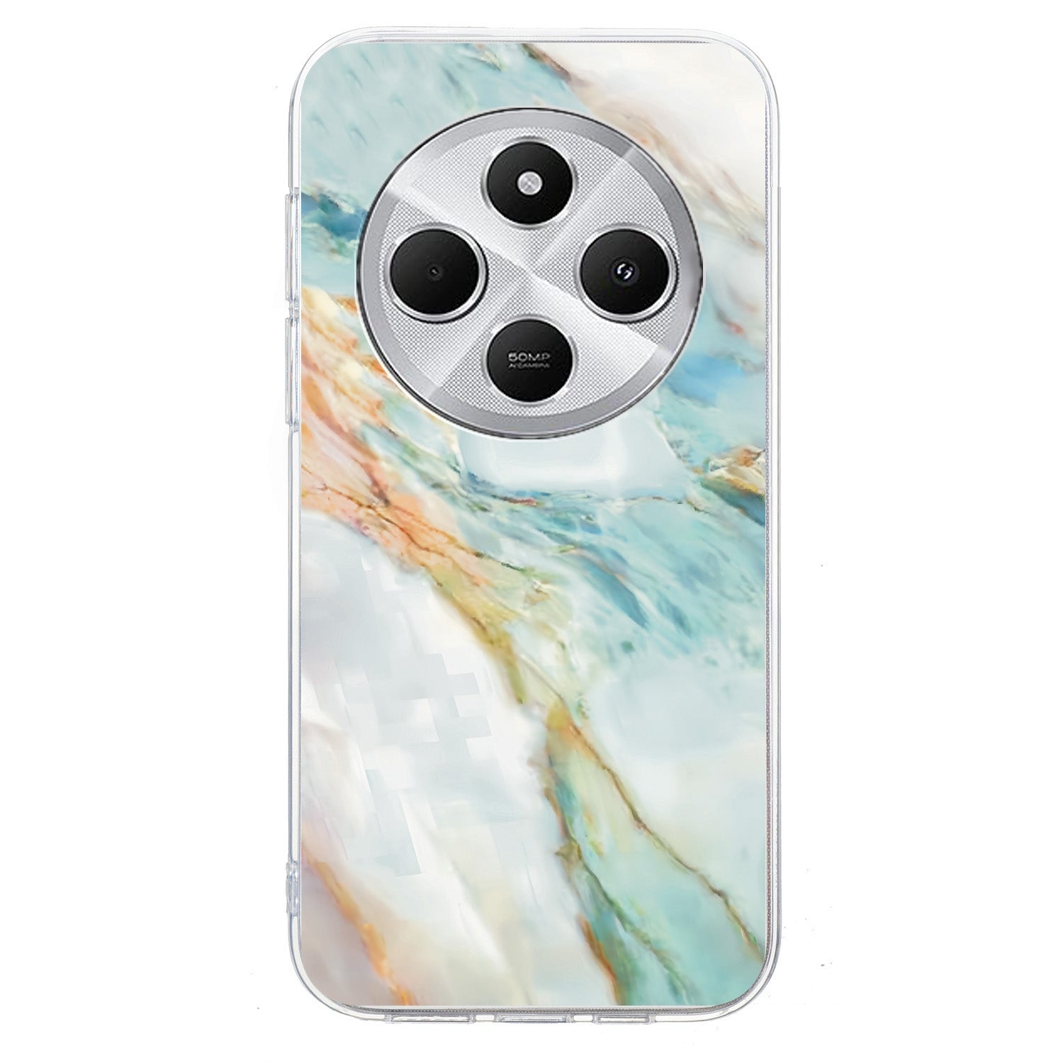 For Redmi 14C 4G Colorful Painting Pattern TPU Phone Case(Marble)