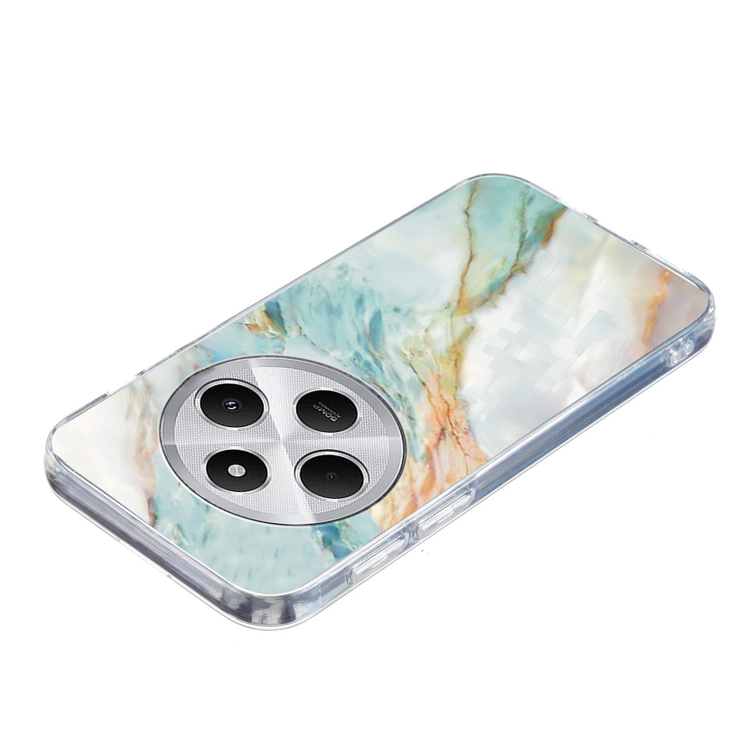 For Redmi 14C 4G Colorful Painting Pattern TPU Phone Case(Marble)