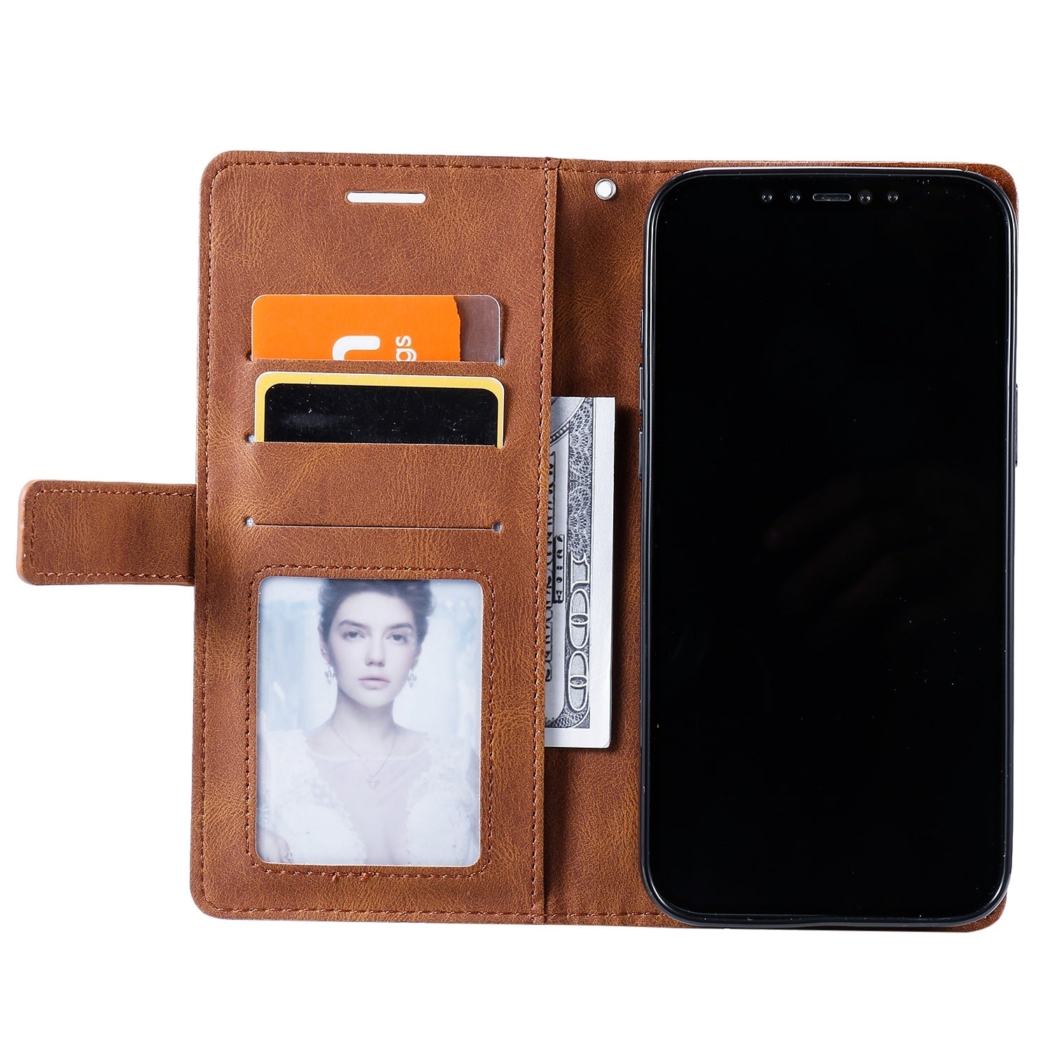 For Redmi 14C 4G Skin Feel Splicing Leather Phone Case(Brown)