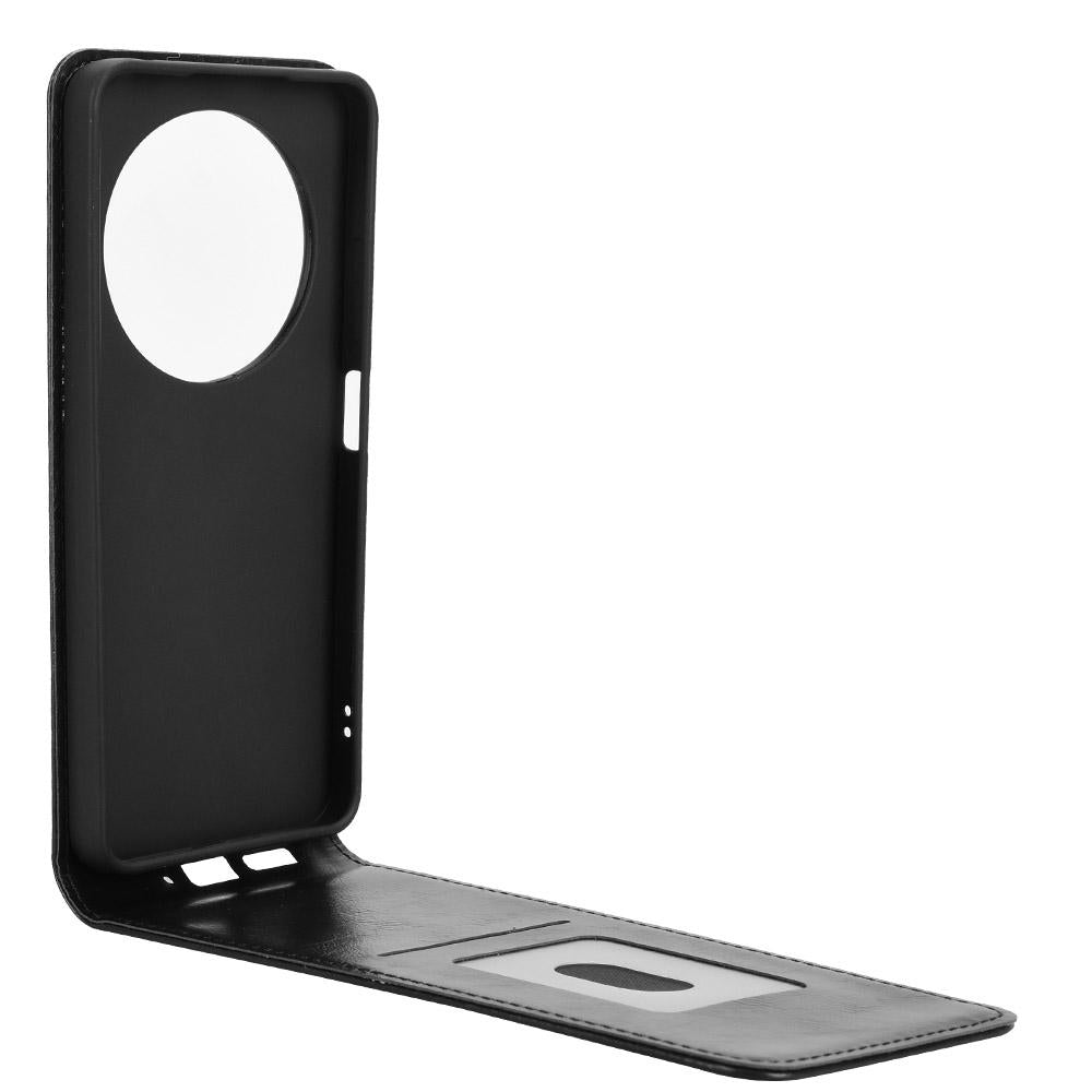 For Redmi 14C 4G / 14R 5G Magnetic Vertical Flip Leather Phone Case(Black)