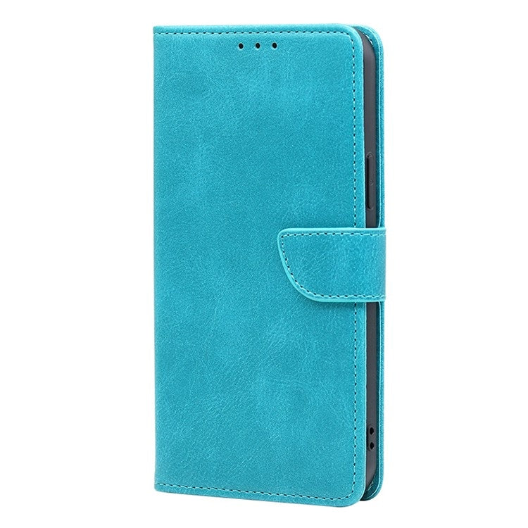 For Redmi 14C 4G Calf Texture Buckle Flip Leather Phone Case(Light Blue)