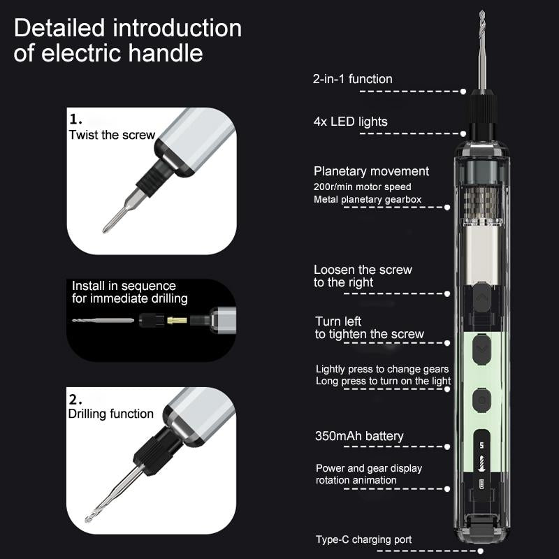 76 in 1 Professional Precision Long Endurance Electric Screwdriver Set