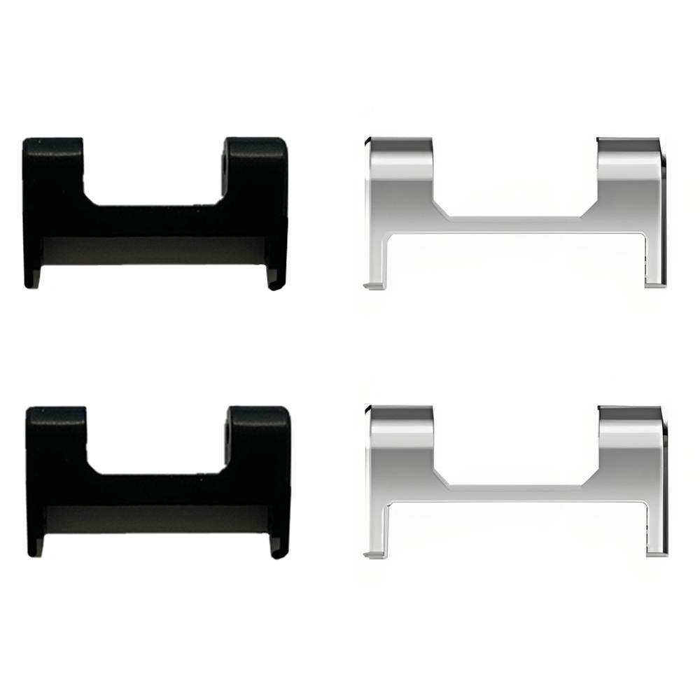 For Amazfit T-Rex 1 Pair Metal Watch Band Connector with Screwdriver Black