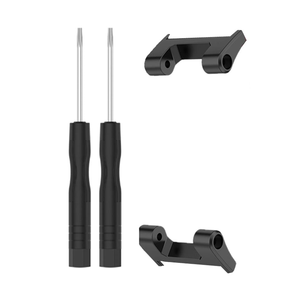 For Amazfit T-Rex 1 Pair Metal Watch Band Connector with Screwdriver Black