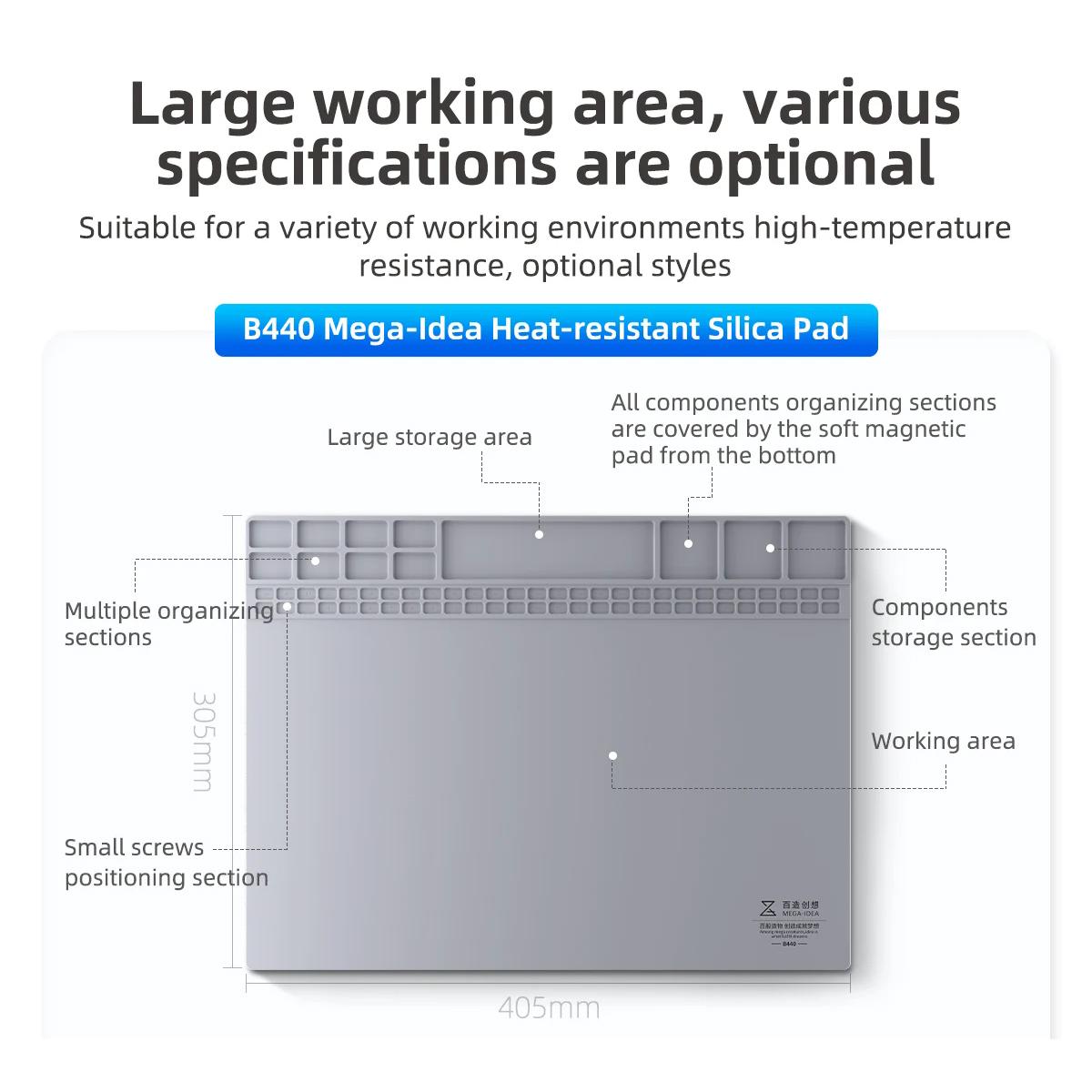 B440 Desk Insulation Heat-Resistant Silicone Pad