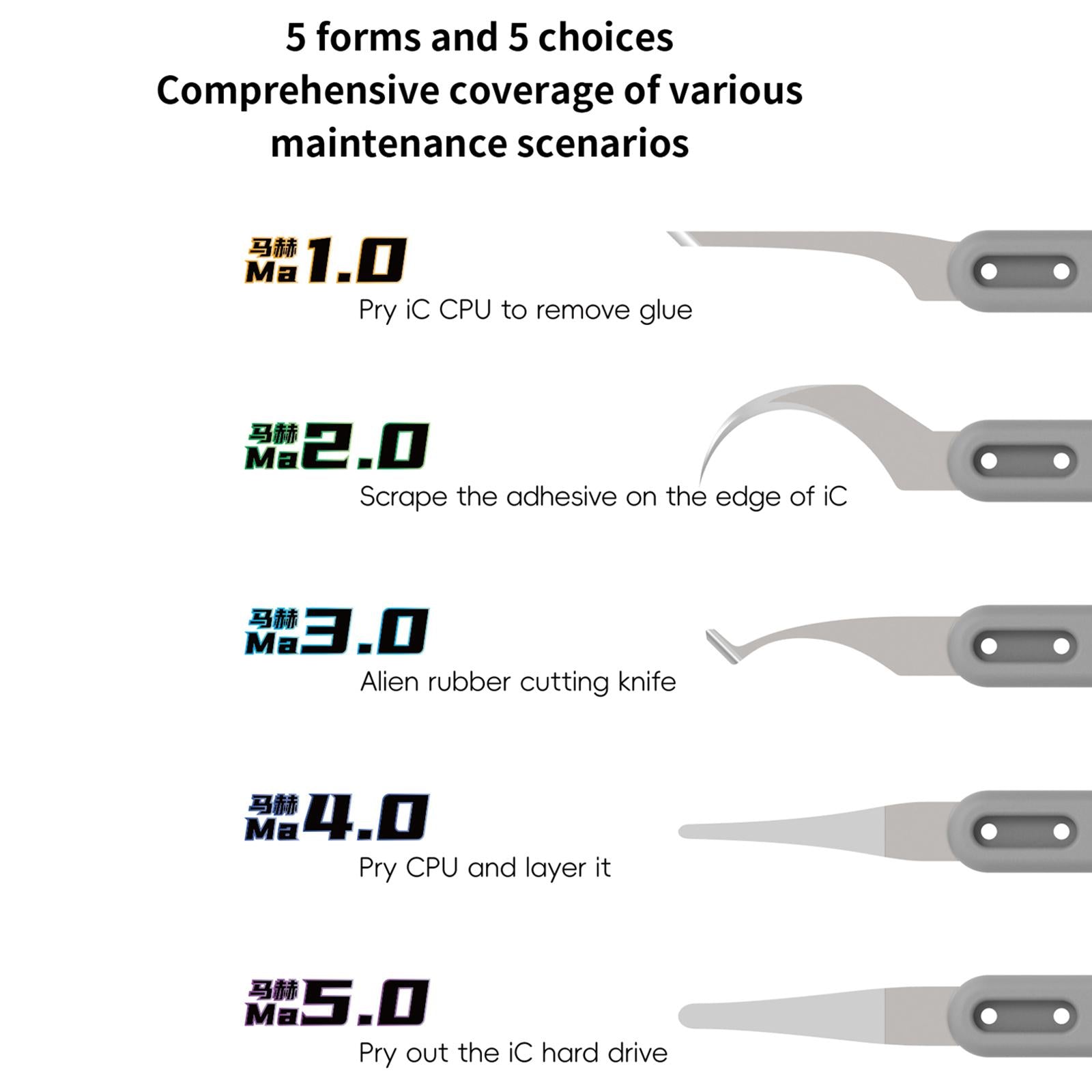 18 Kinds Ma-Suit 5 in 1 Hand Polished Blades Kit