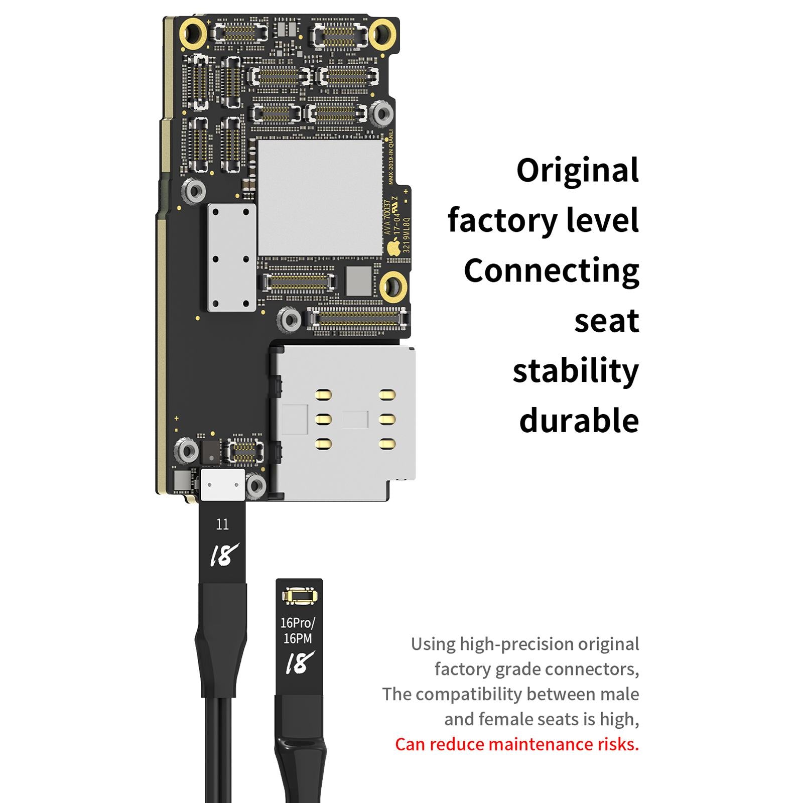 18 Kinds Motherboard Repair Power Boot Cable for iPhone 7-16 Pro Max