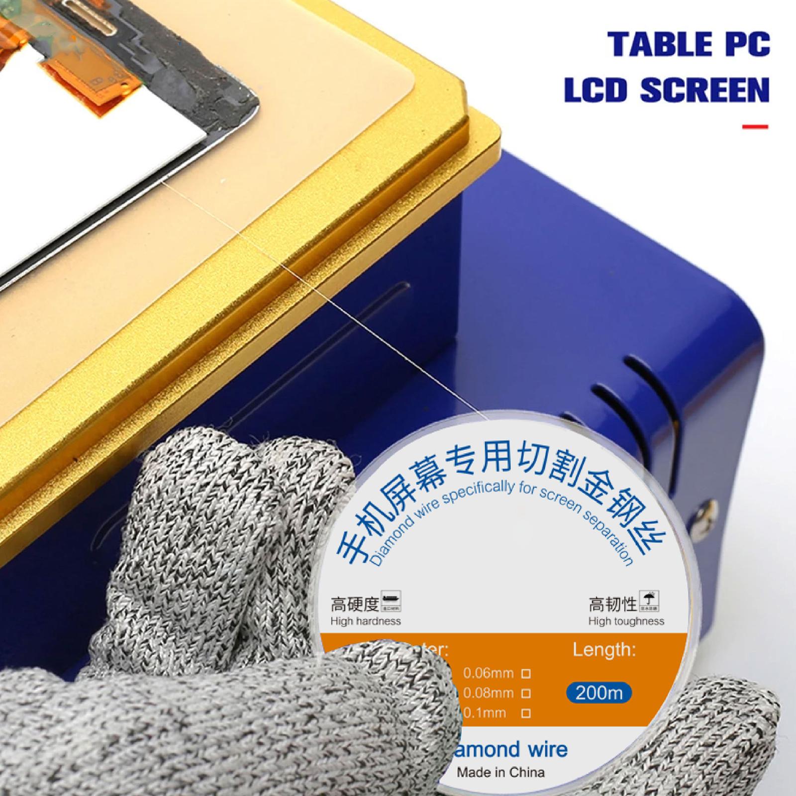 200m Screen Separation Specifically Diamond Cutting Wire, Diameter:0.08mm