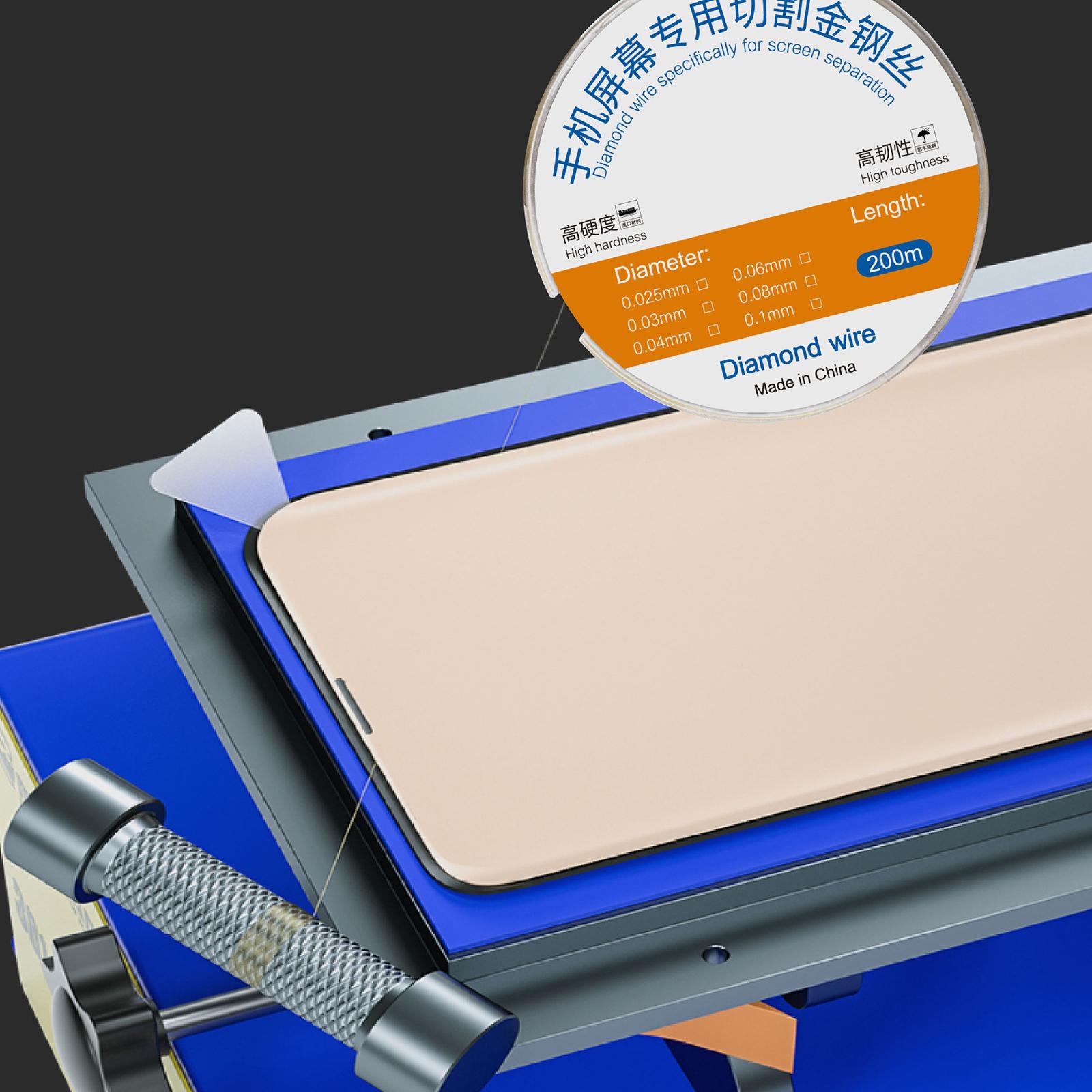 200m Screen Separation Specifically Diamond Cutting Wire, Diameter:0.025mm