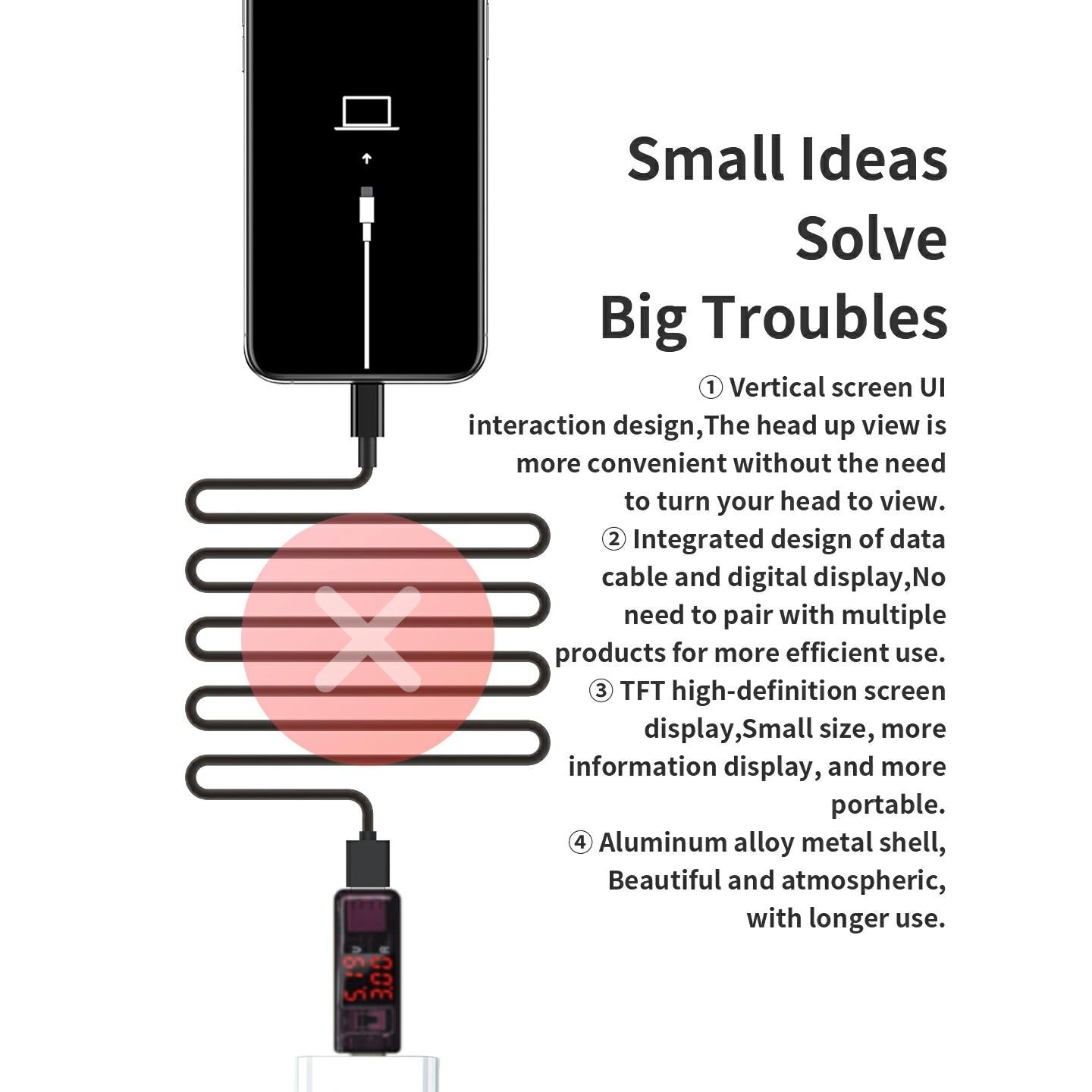 18 Kinds AV-Line 2.0 1.2m Intelligent Detection Charging Data Cable, Interface:USB to Type-C