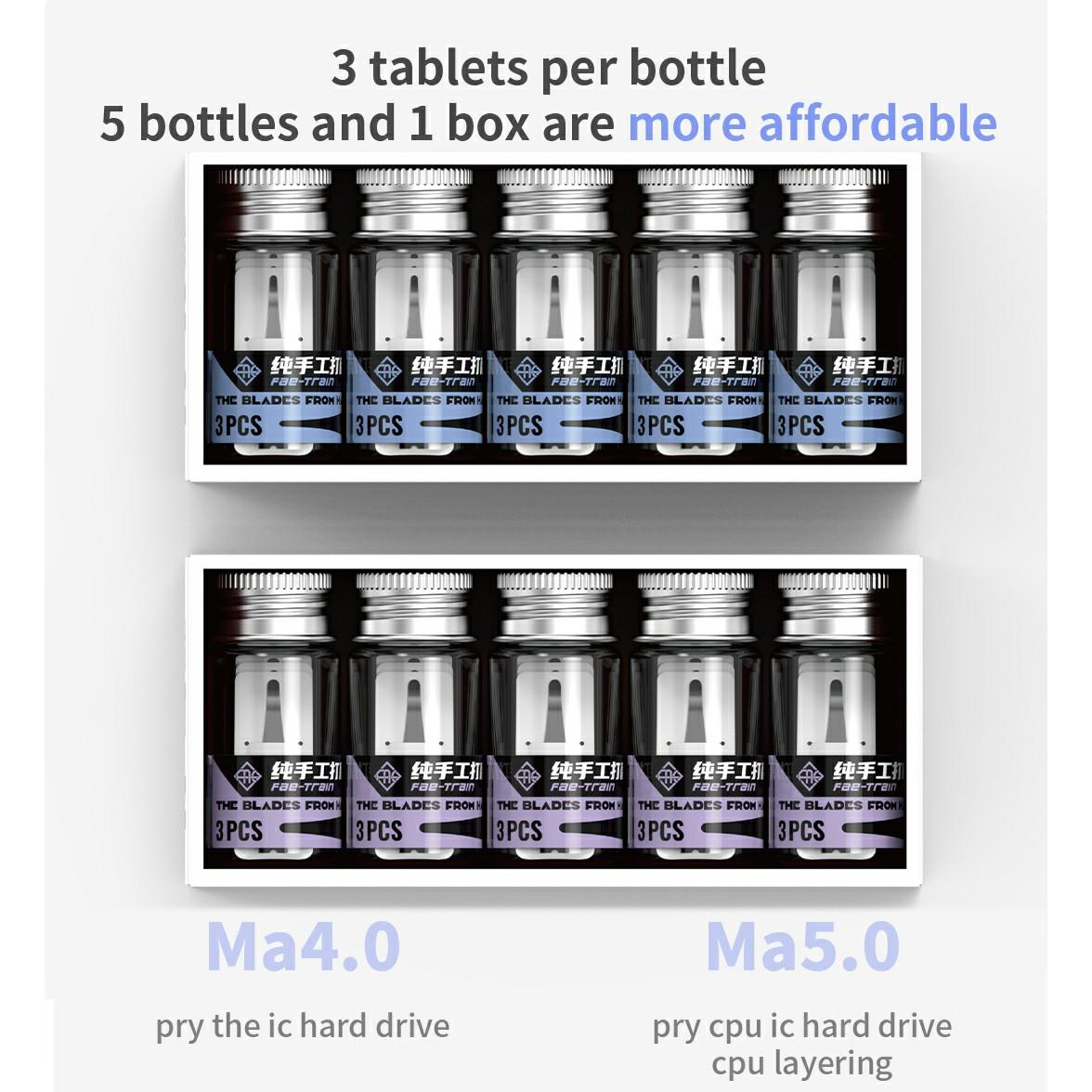 18 Kinds 5 in 1 Handmade Polishing Blade, Model:Ma4.0