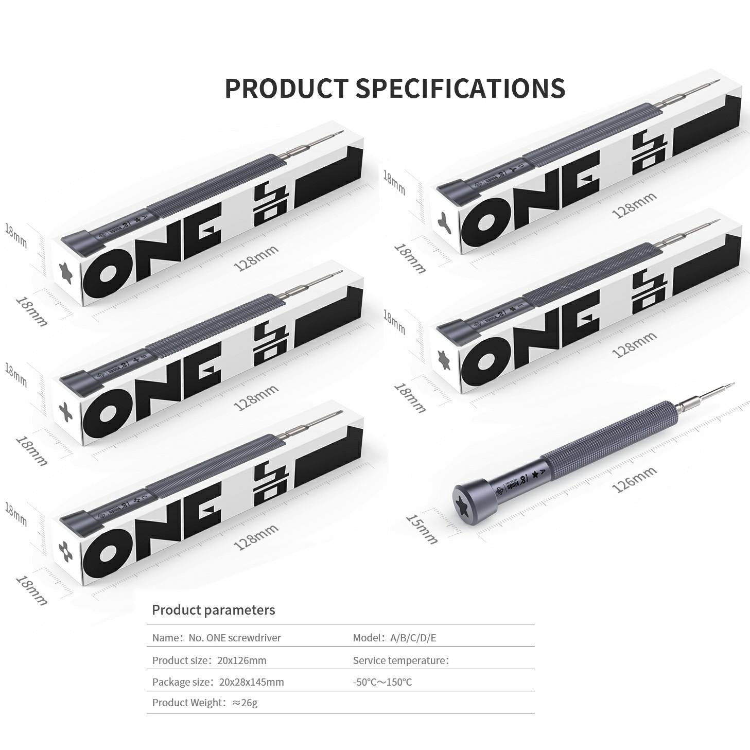 18 Kinds Precision Magnetic Hard Screwdriver, Model:E Allen