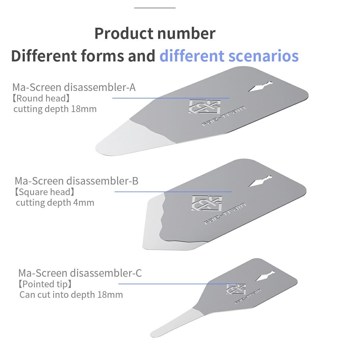 18 Kinds Mach Screen Dismantling Chip, Model:Ma-C