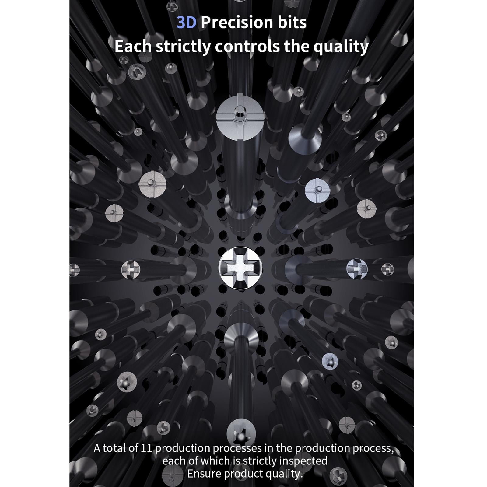 18 Kinds Aerospace 3D Anti-Slip Magnetic Screwdriver, Model:5 in 1 Set