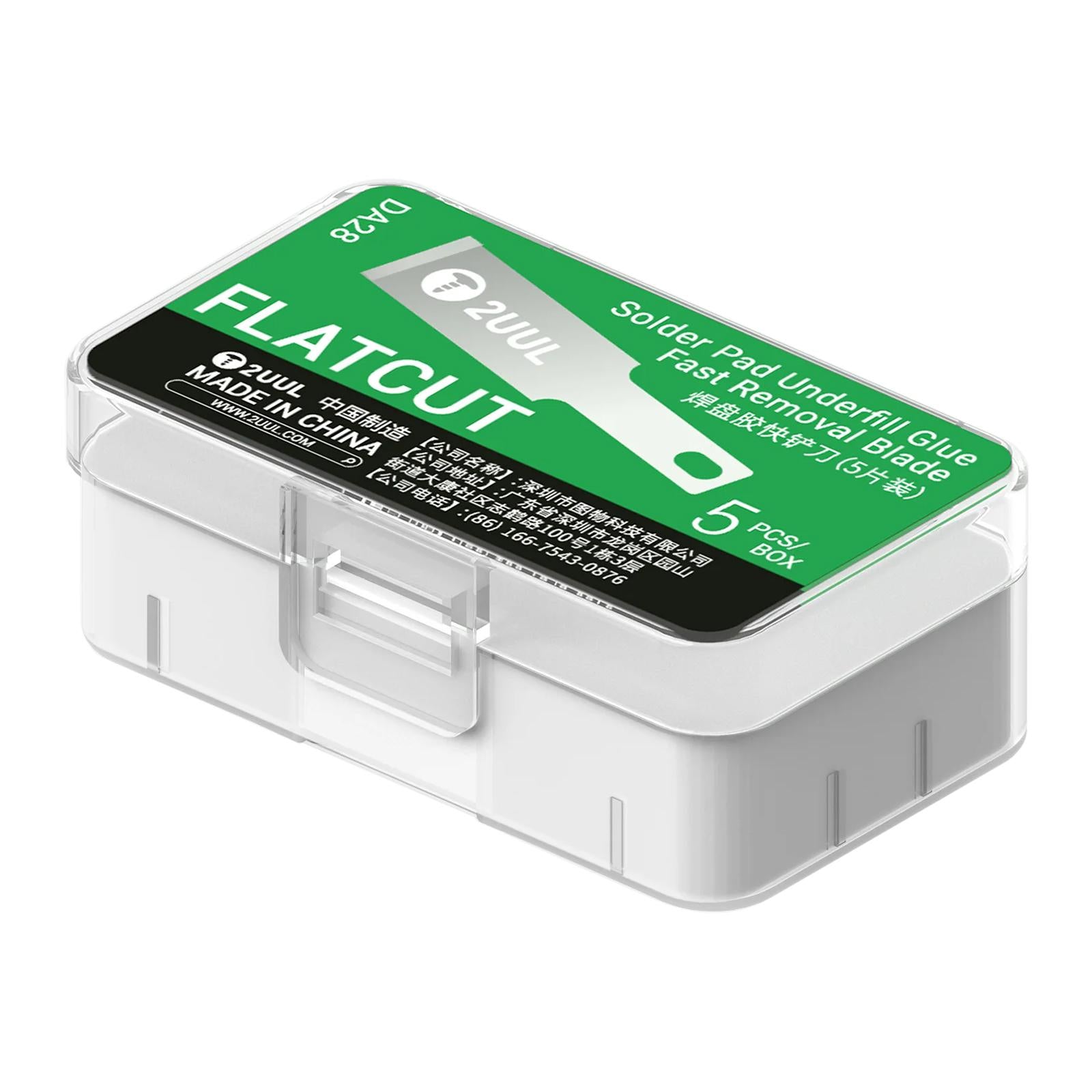 5 in 1 DA28 FlatCut Solder Pad Underfill Glue Fast Removal Blades