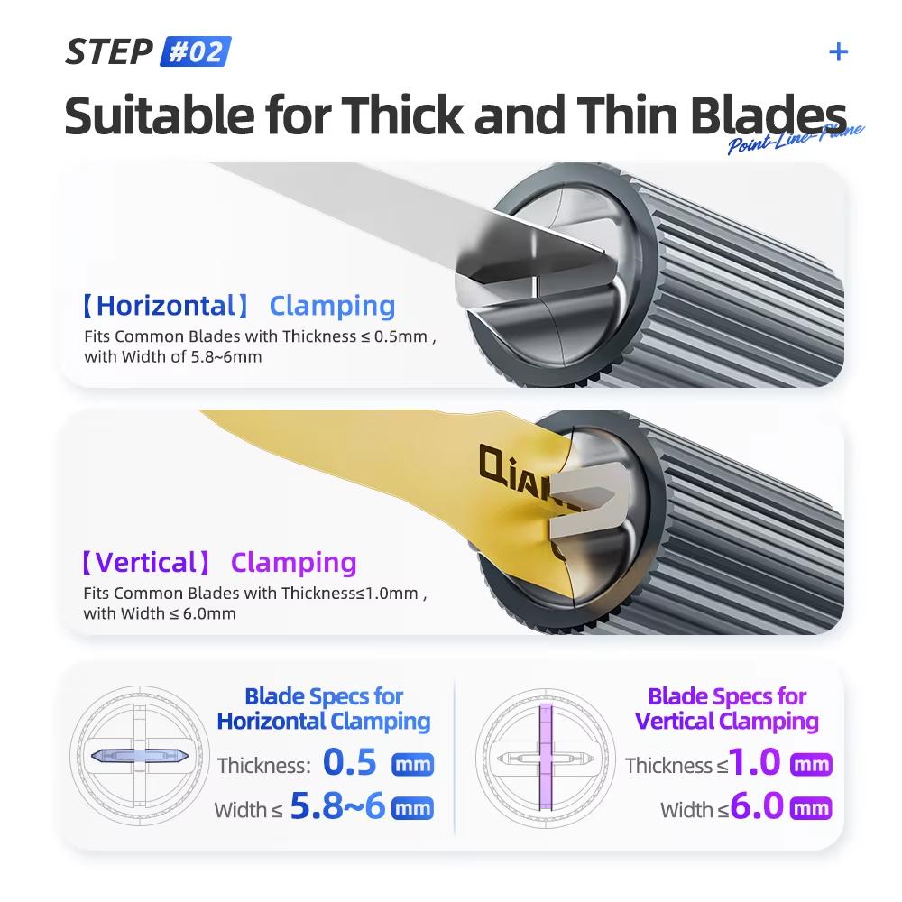 Dot Line Flatness Non-Slip Wear-Resistant Double-Ended Extra Stable Knife Handle