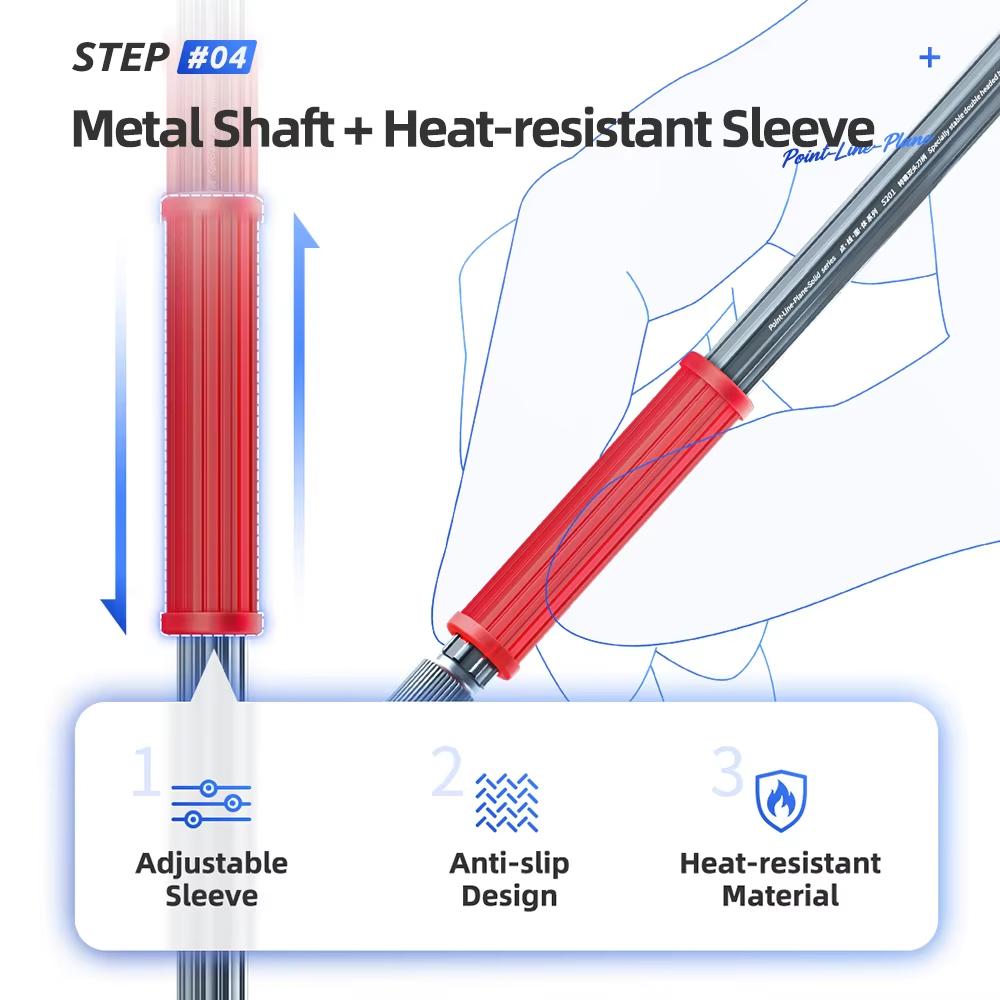 Dot Line Flatness Non-Slip Wear-Resistant Double-Ended Extra Stable Knife Handle