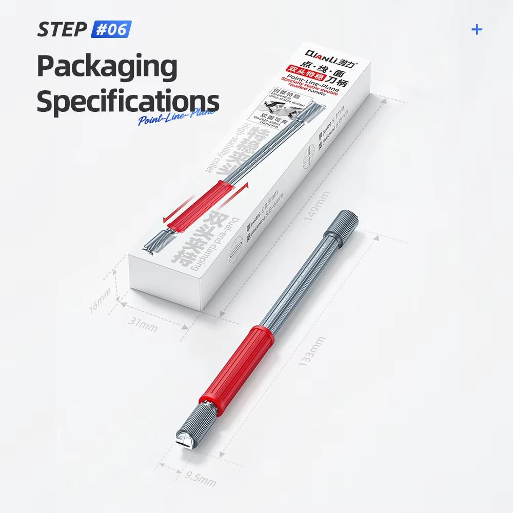 Dot Line Flatness Non-Slip Wear-Resistant Double-Ended Extra Stable Knife Handle