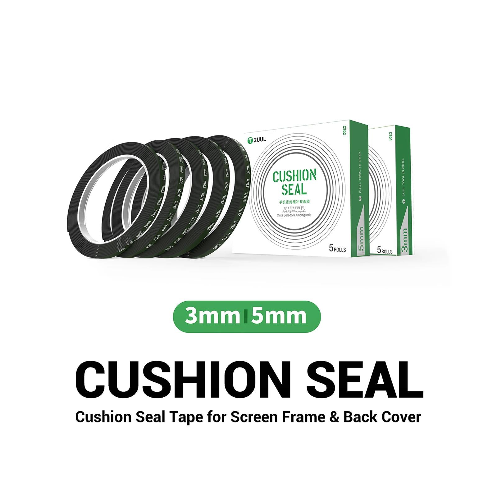 5 in 1 Cushion Seal Tape, Model:CS01 / 3mm