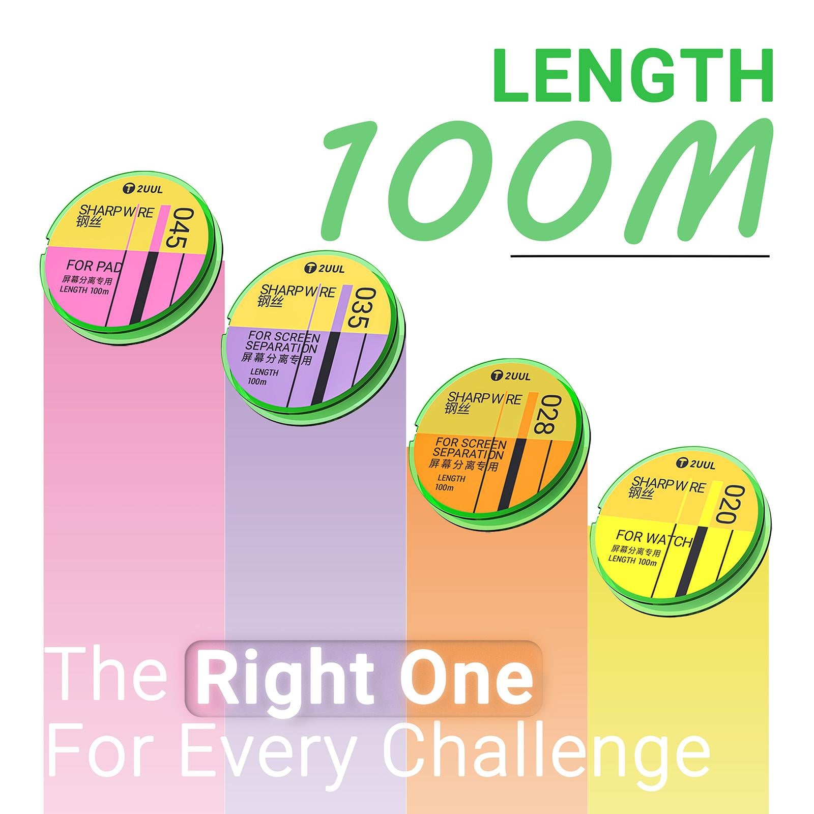 5 in 1 GS Series 100m  Steel Diamond Wire, Model:035