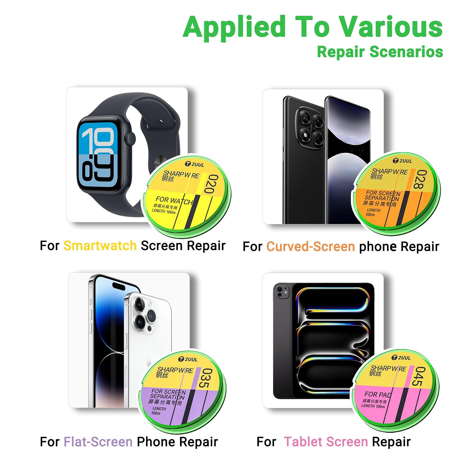 5 in 1 GS Series 100m  Steel Diamond Wire, Model:020