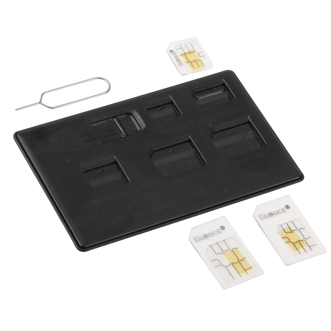 6 in 1 Standard / Micro / Nano SIM Card / TF Card Storage Case with SIM Card Eject Tool