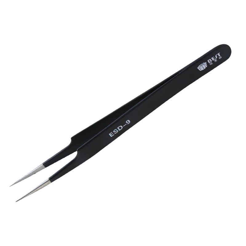 BST-09 Precision Anti-static ESD Stainless Steel Tweezers