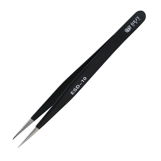 BST-10 Precision Anti-static ESD Stainless Steel Tweezers