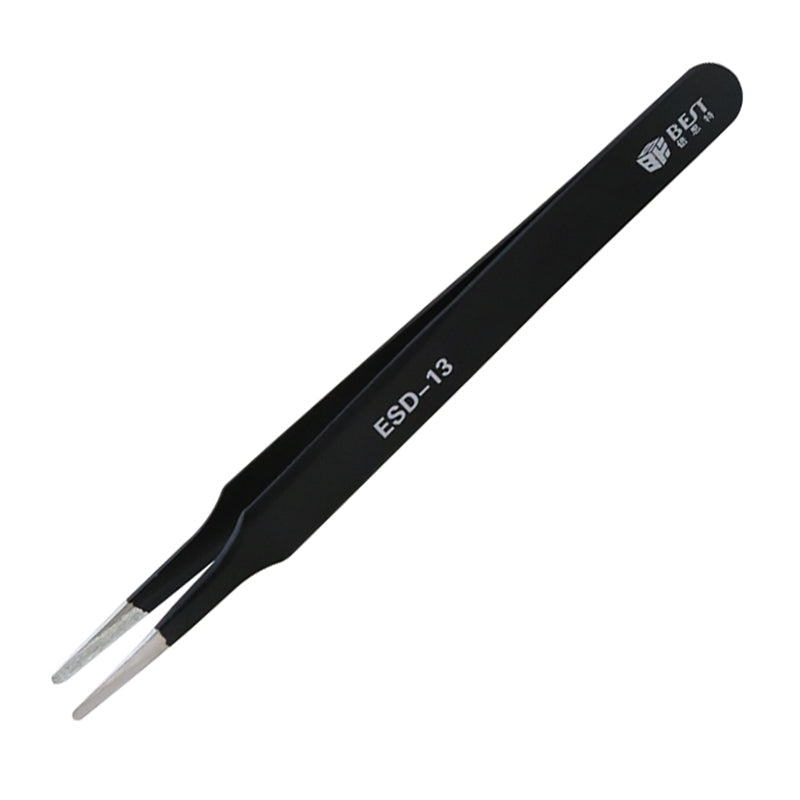 BST-13 Precision Anti-static ESD Stainless Steel Tweezers