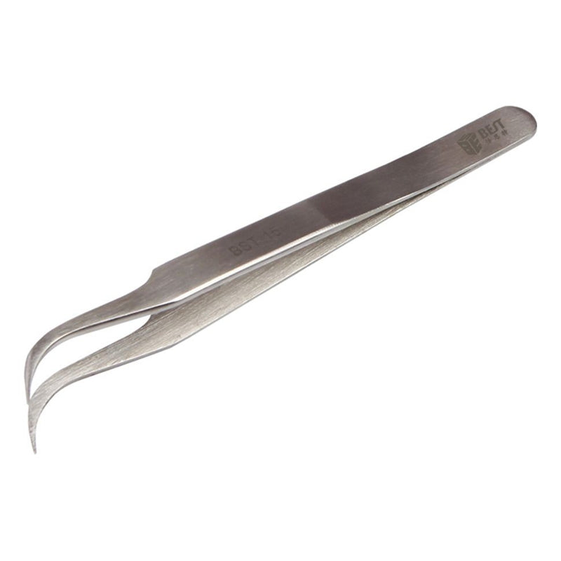 BST-15L Brushed stainless steel tweezers