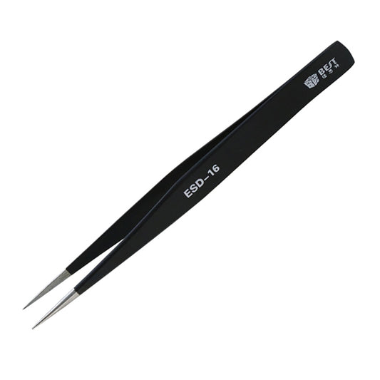 BST-16 Precision Anti-static ESD Stainless Steel Tweezers