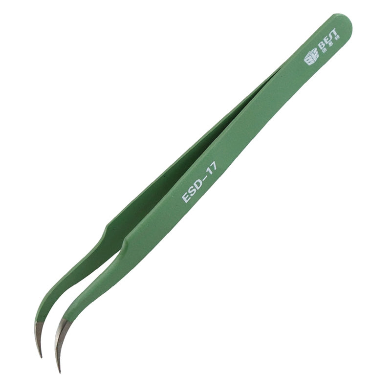 BST-17 Precision Anti-static ESD Stainless Steel Tweezers