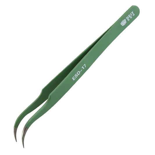 BST-17 Precision Anti-static ESD Stainless Steel Tweezers