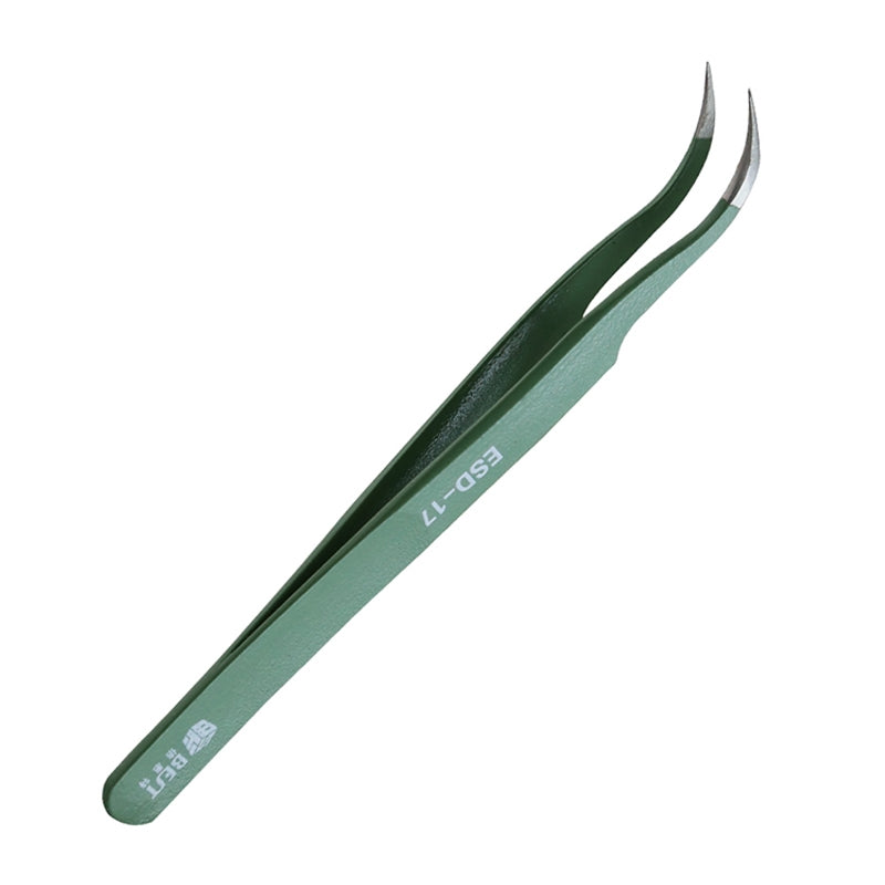 BST-17 Precision Anti-static ESD Stainless Steel Tweezers