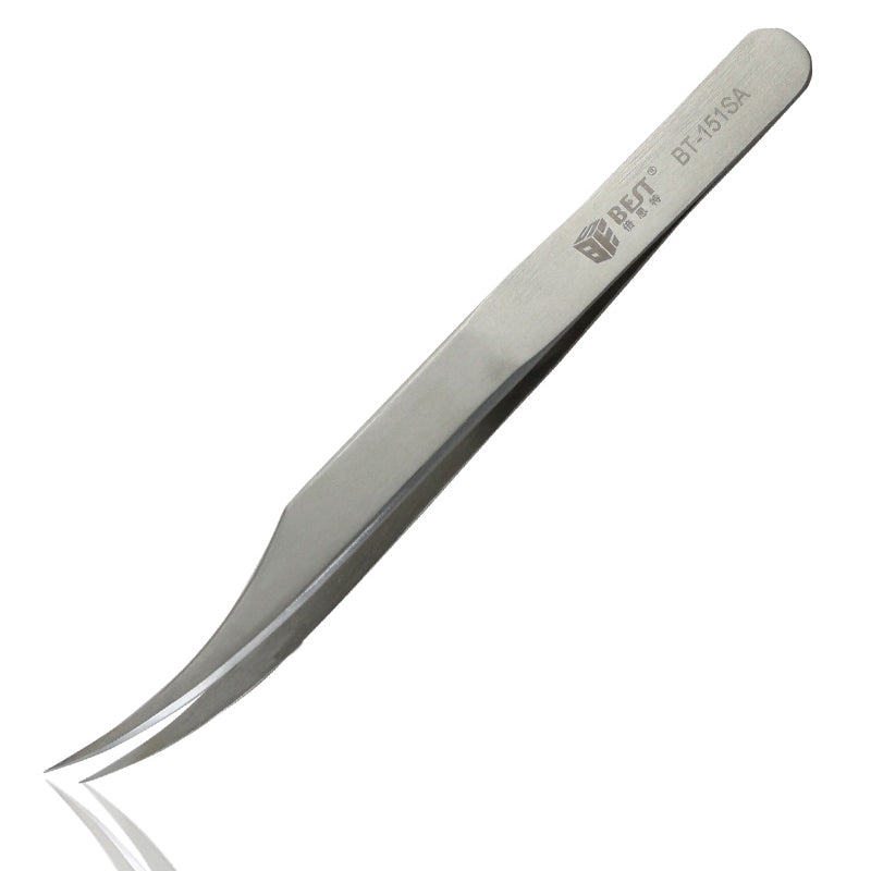 BST-151SA Brushed stainless steel tweezers