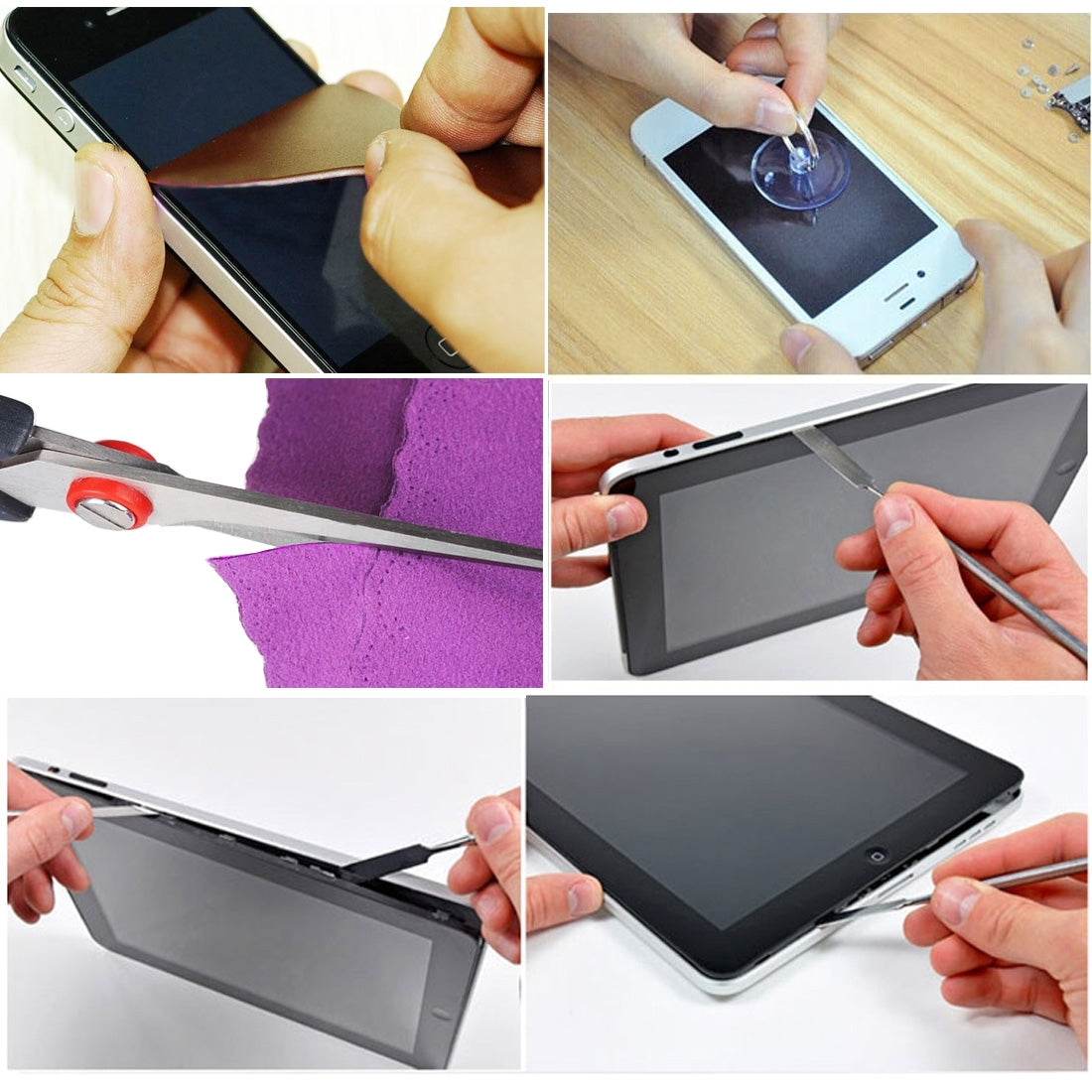 5 in 1 Professional Scraping Knife Film Repair Open Tool Kit with Blades for iPhone 6 & 6s / iPhone 5 & 5S / Mobile Phone