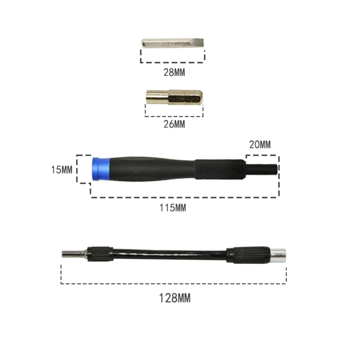 64 in 1 Professional Multi-functional Screwdriver Set Black