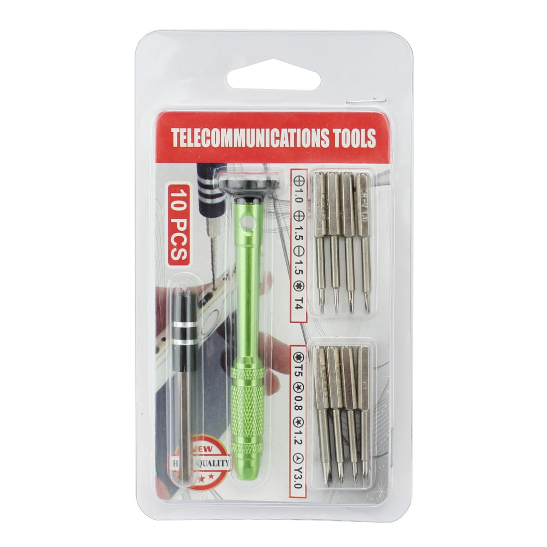 7011 10 in 1 Phone Repair Screwdriver Set, Random Color Handle Delivery