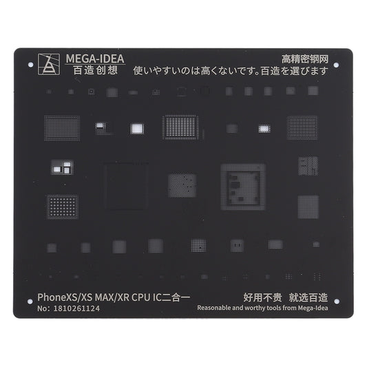 For iPhone XS / XS Max / XR Mobile Phone Rework Repair BGA Reballing Black Stencils