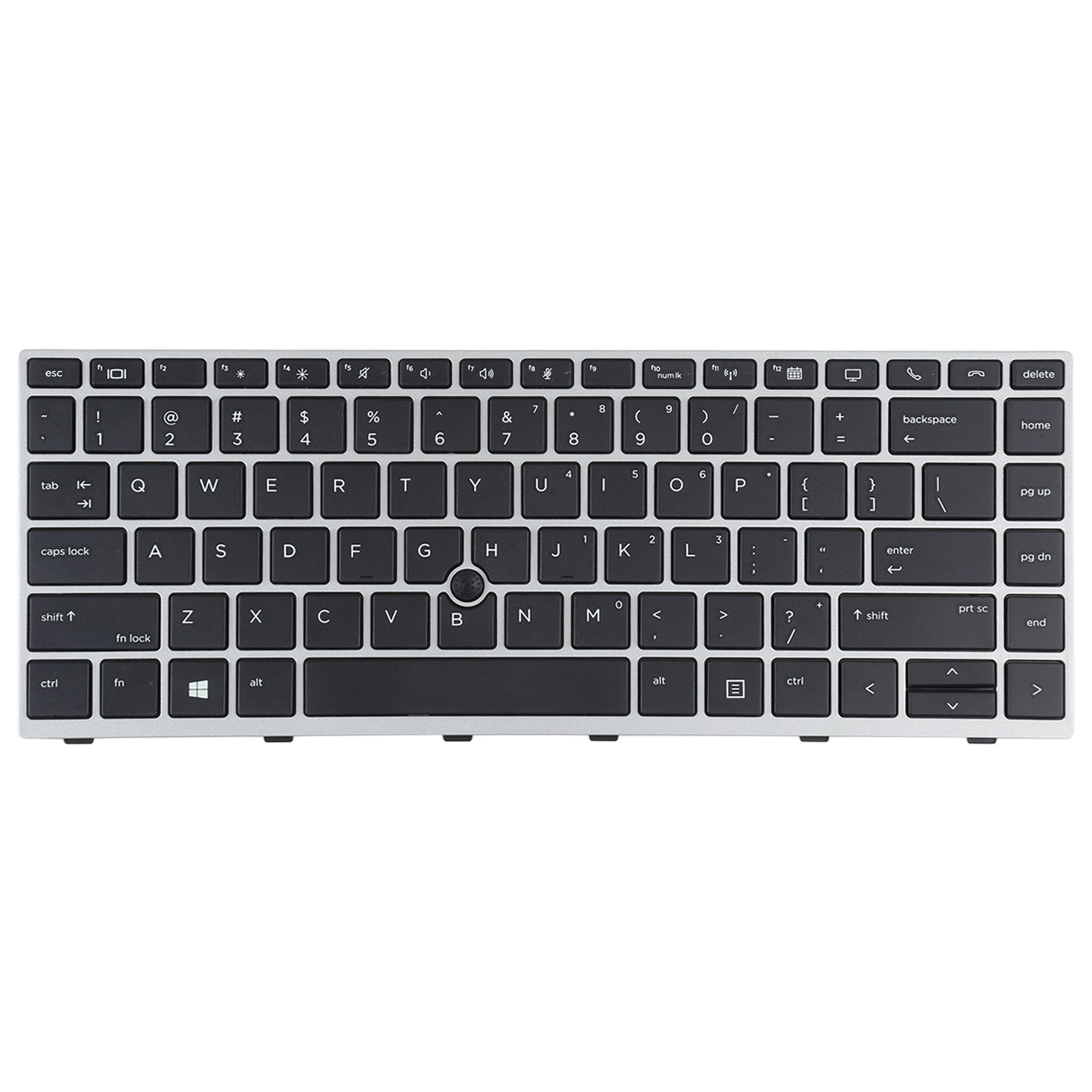 For HP book 840 G5 846 G5 745 G5 US Version Keyboard with Pointing Stick  Silver