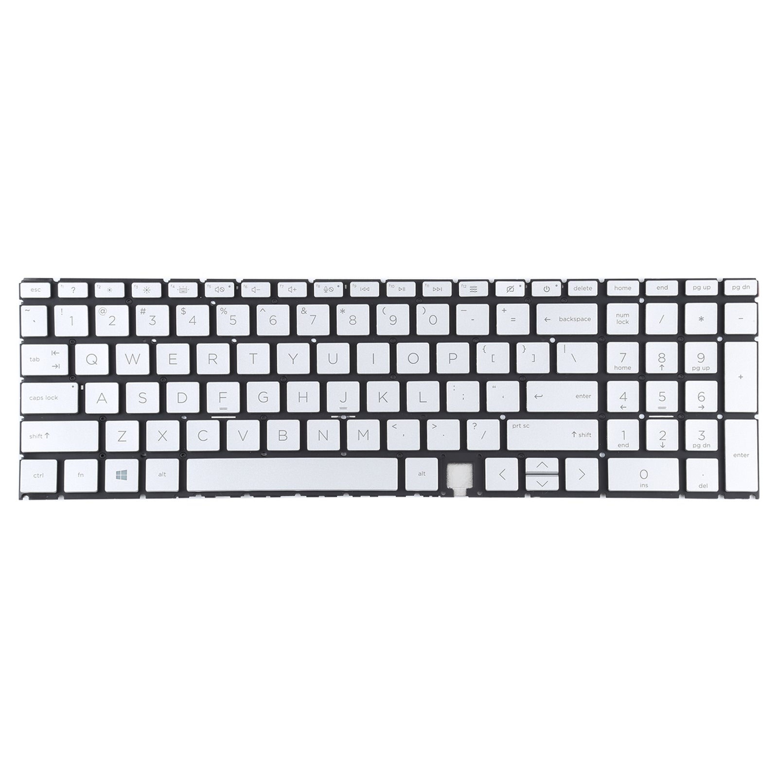 For HP Envy X360 15-ED 15-ED0008CA 15-ED0023DX US Version Keyboard with RGB Backlight  Silver