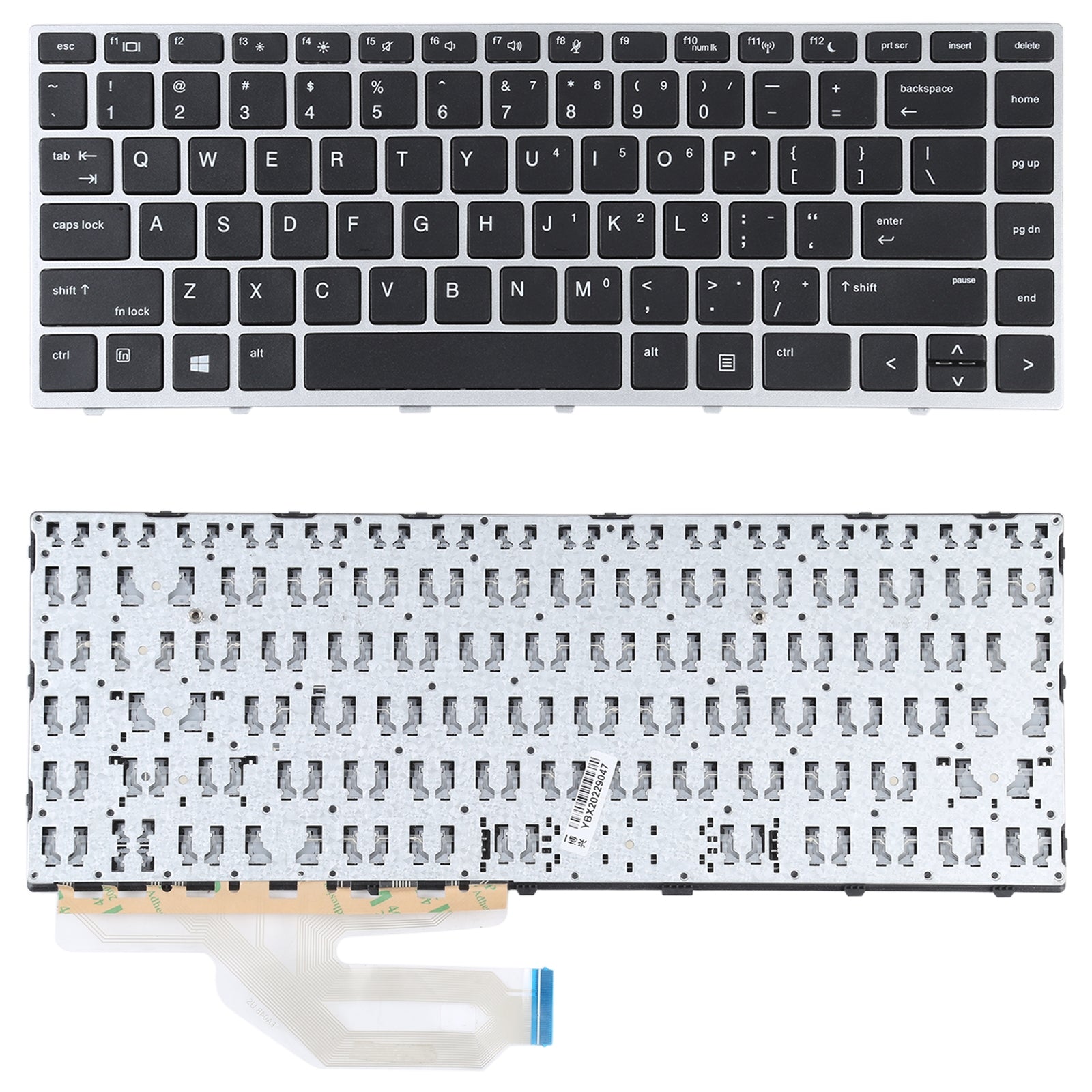 For HP Probook 430 G5 440 G45 445 G5 US Version Keyboard  Silver