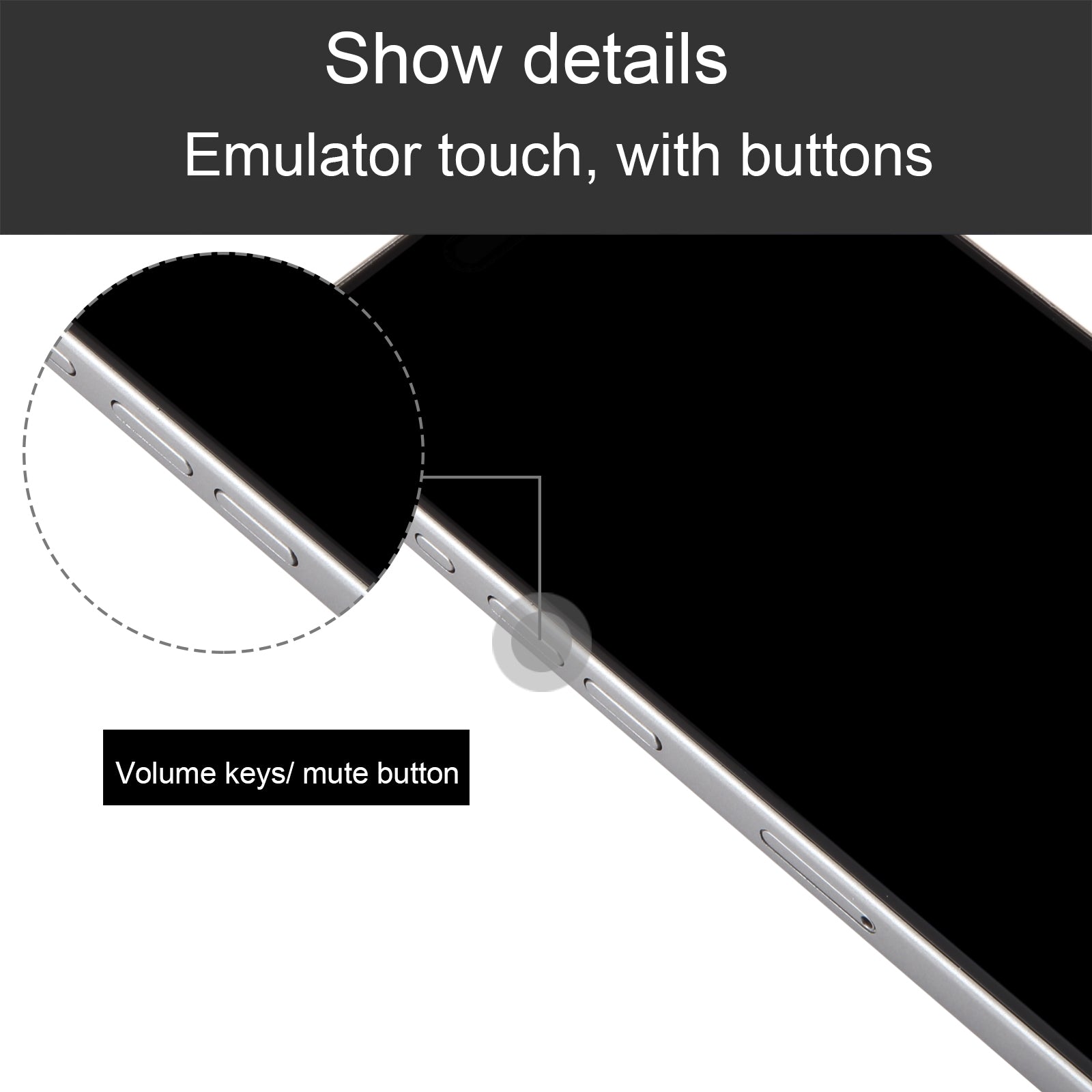 For iPhone 15 Pro Max Black Screen Non-Working Fake Dummy Display Model  (Natural Titanium)