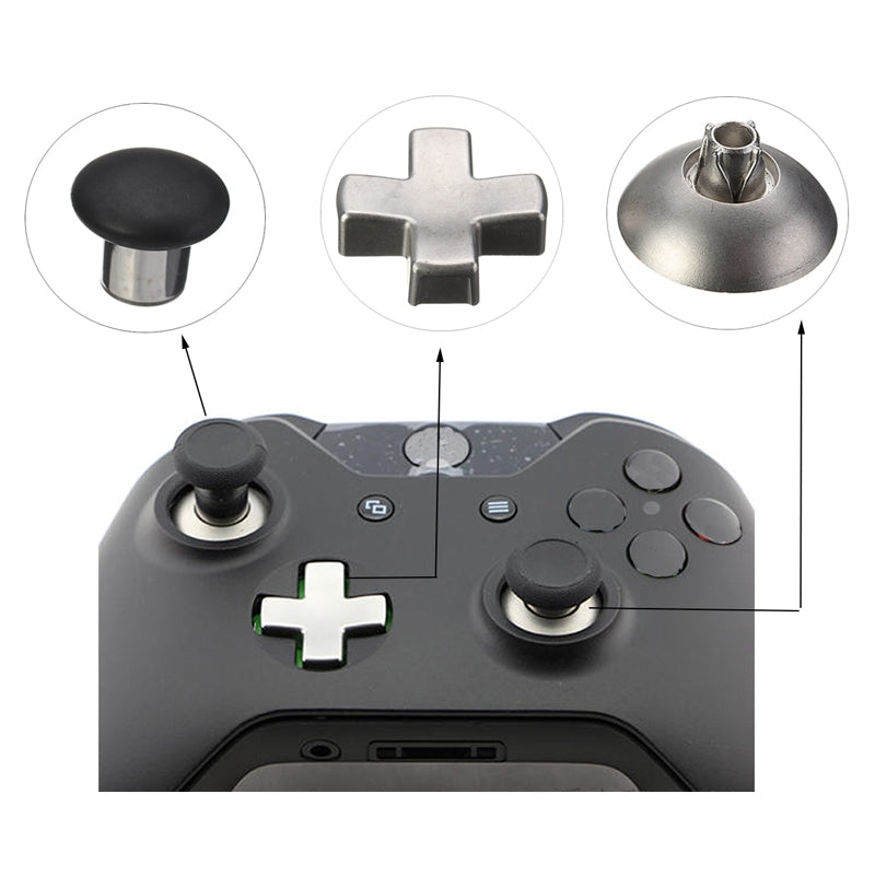 18 PCS Game Controller Handle Key Replacement Accessories for Xbox One  Black