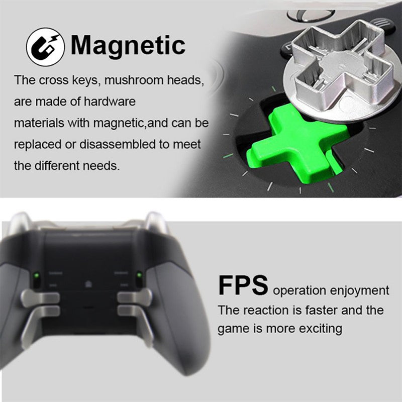 18 PCS Game Controller Handle Key Replacement Accessories for Xbox One  Green