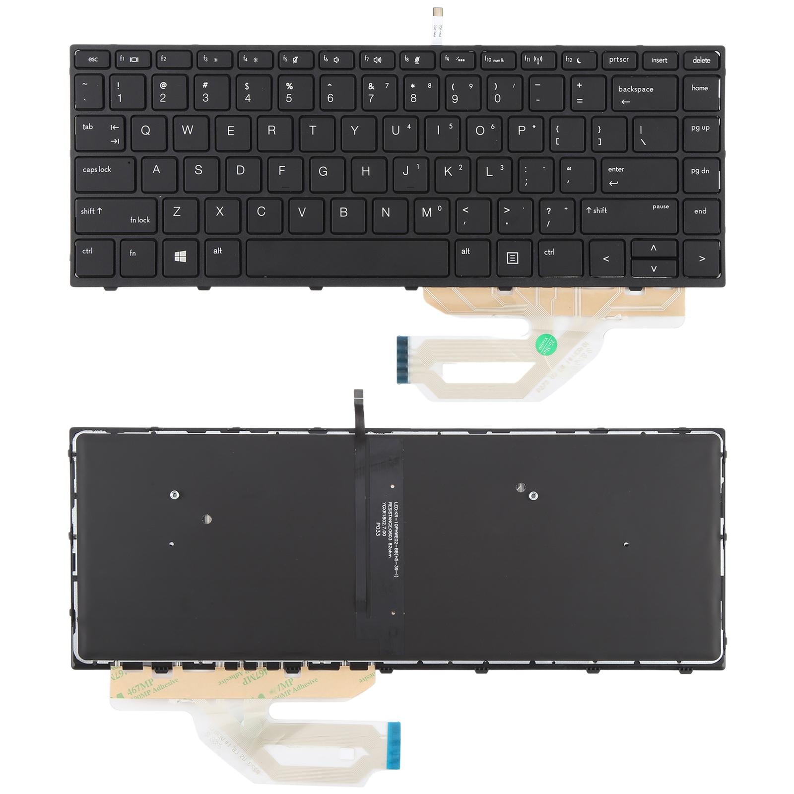For HP Probook 430 G5 440 G5 445 G5 640 G4 640 G5 L01071-001 L00735-001 US Version Keyboard with Backlight  Black