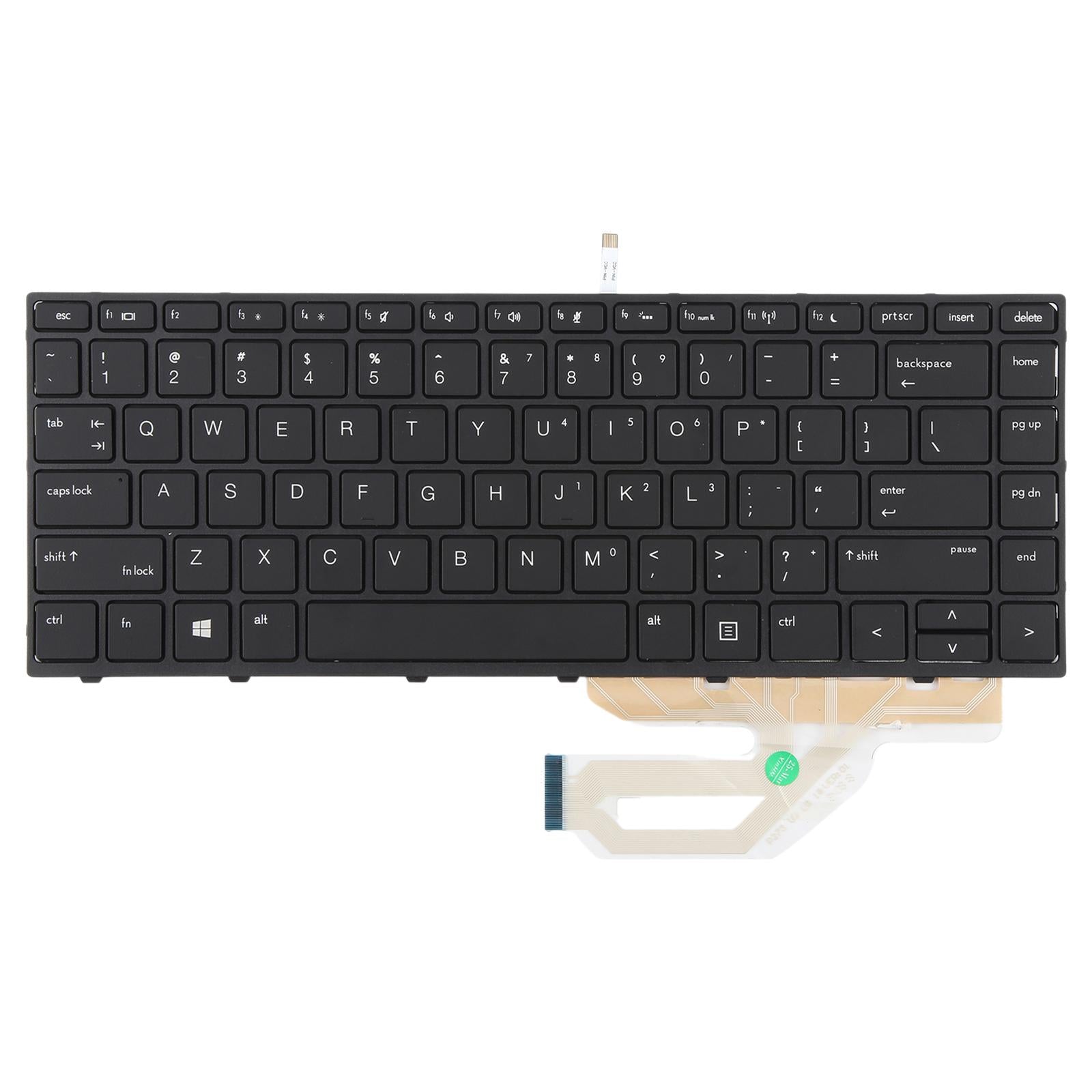 For HP Probook 430 G5 440 G5 445 G5 640 G4 640 G5 L01071-001 L00735-001 US Version Keyboard with Backlight  Black