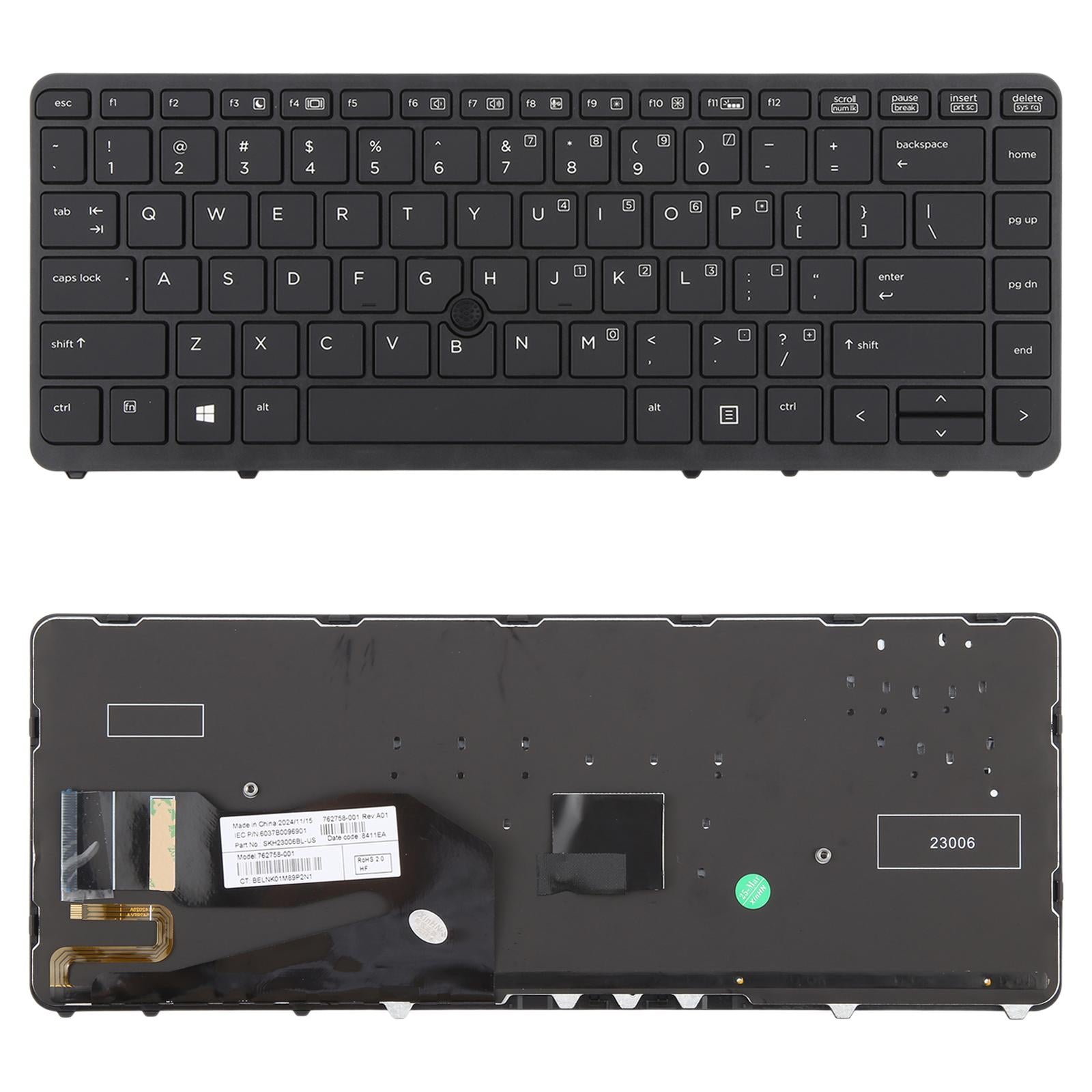 For HP Book 840 G1 / 850 G1 US Version Keyboard with Backlight and Pointing  Black