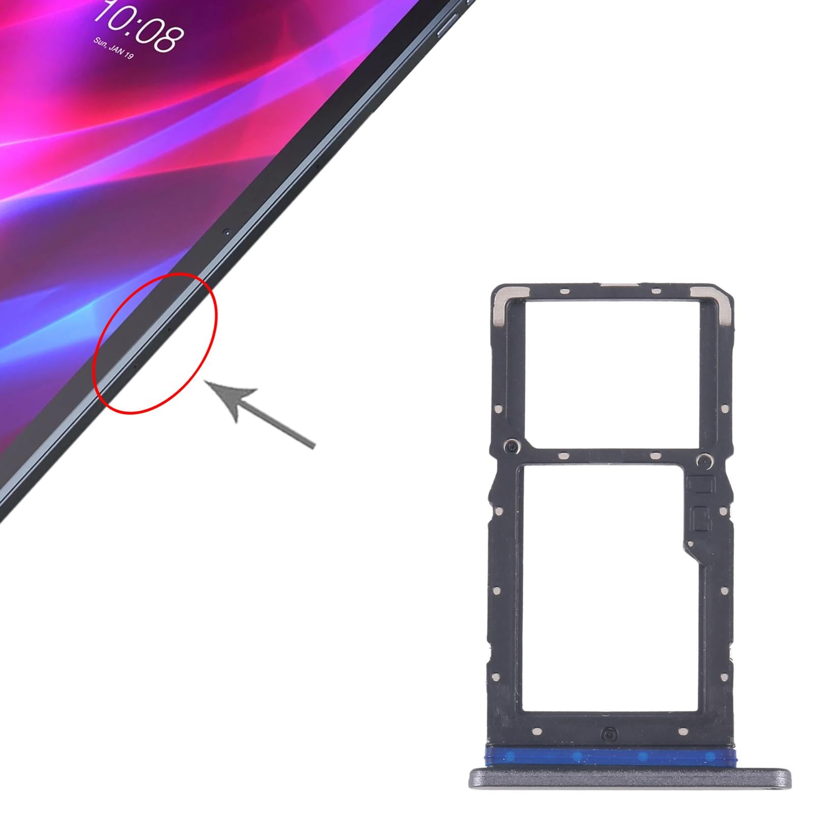 For Lenovo Tab P11 Pad Plus TB-J607F SIM + Micro SD Card Tray  Blue