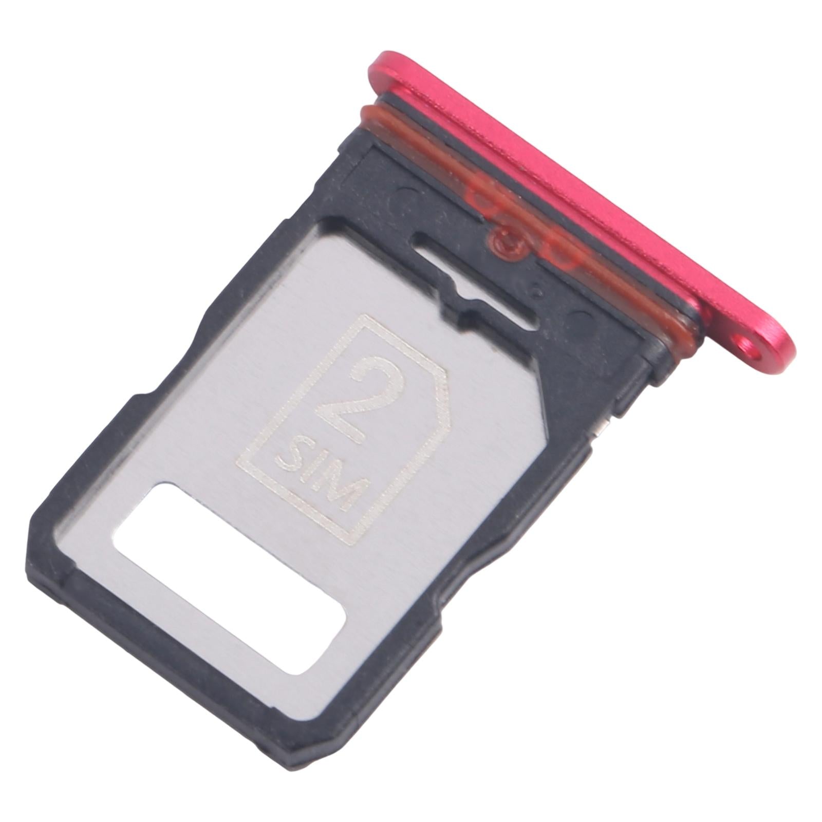 For Motorola Edge 30 Fusion XT2243-1 10pcs SIM Card Tray + SIM Card Tray  Red